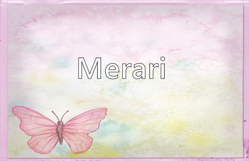 Merari - Name Meaning, Popularity, Similar Names, Nicknames And Personality  For Merari